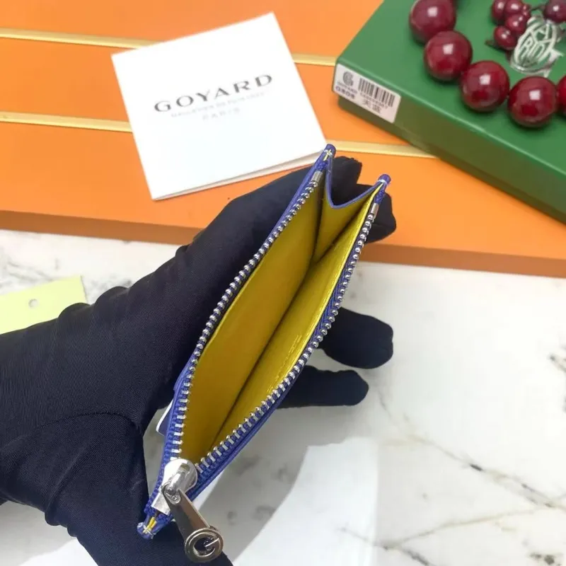 Goyard Blue Card Holder Wallet G808 - Image 8