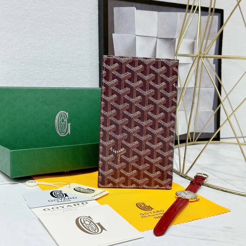 Alternative view of Goyard Paris Burgundy Long Wallet