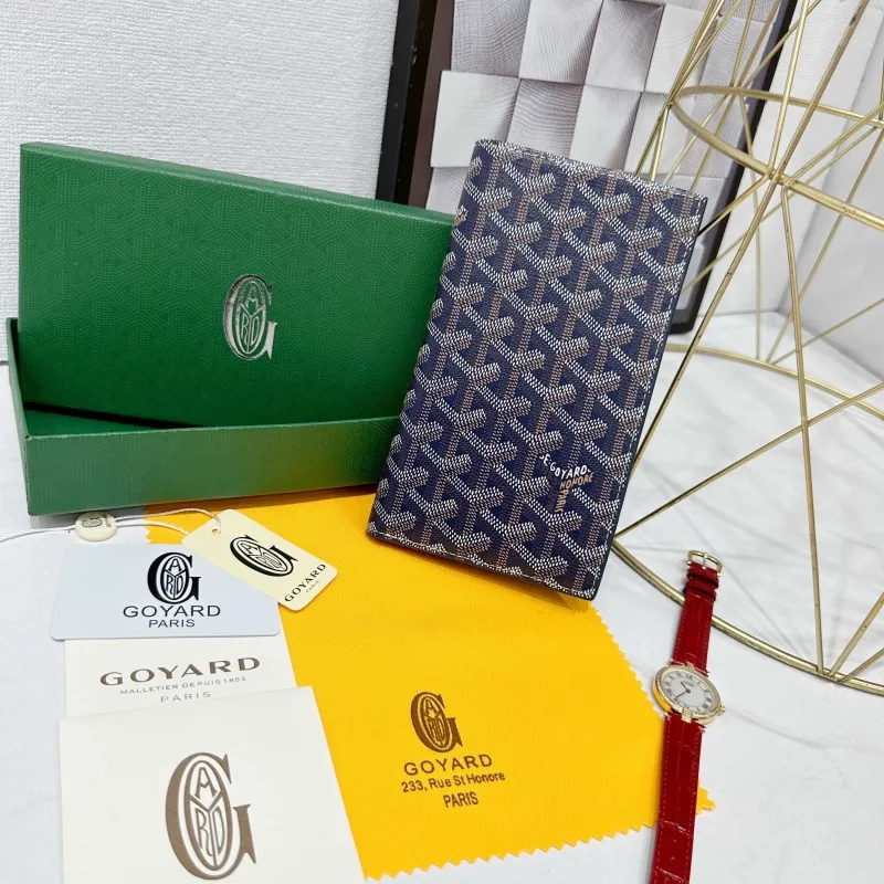 Goyard Long Wallet Navy Blue 681