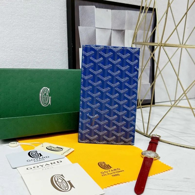 Alternative view of Goyard Blue Long Passport Wallet