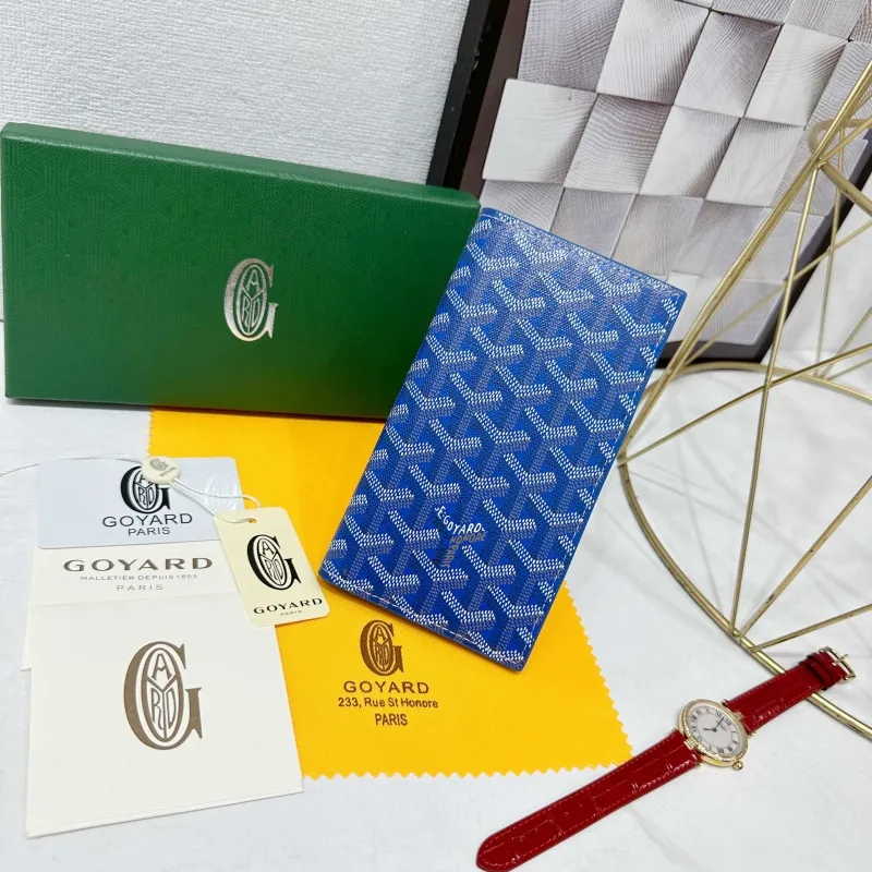 Goyard Blue Long Wallet 704