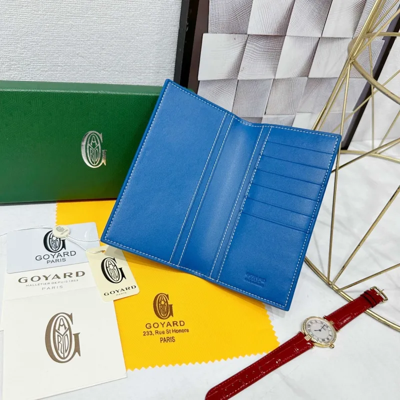 Goyard Blue Long Wallet 704 - Image 4
