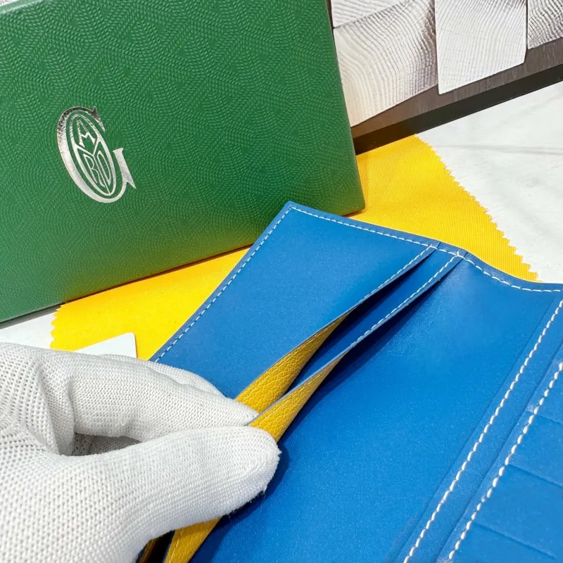 Goyard Blue Long Wallet 704 - Image 5