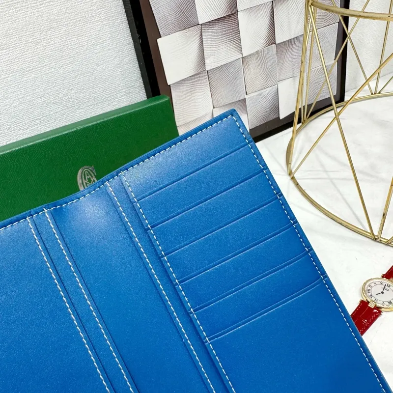 Goyard Blue Long Wallet 704 - Image 6