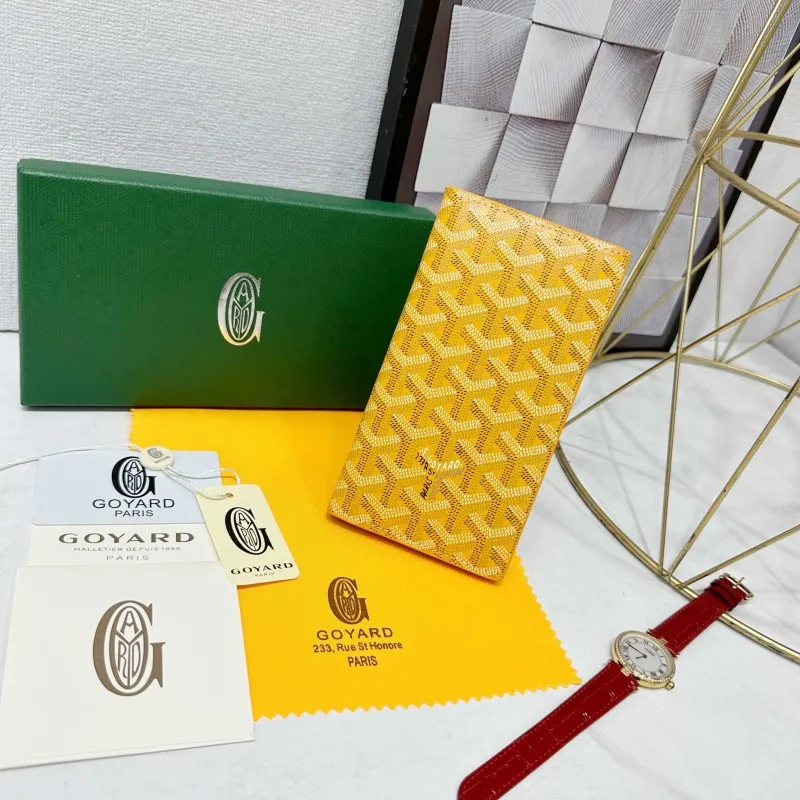 Goyard Yellow Long Wallet 706
