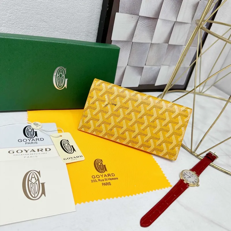 Alternative view of Goyard Yellow Long Wallet 706