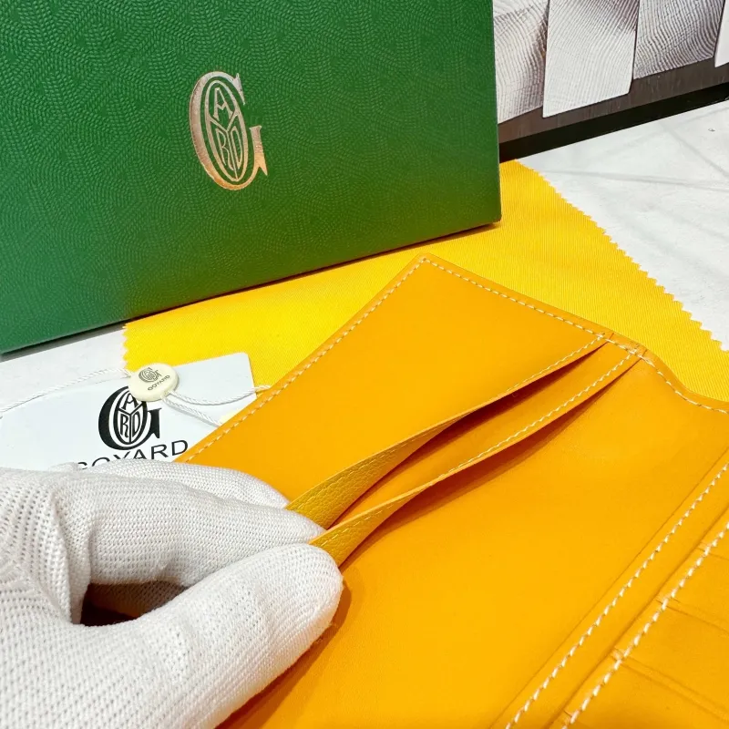 Goyard Yellow Long Wallet 706 - Image 5