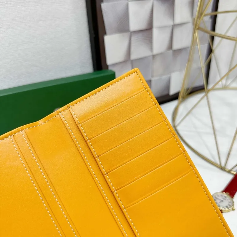 Goyard Yellow Long Wallet 706 - Image 6