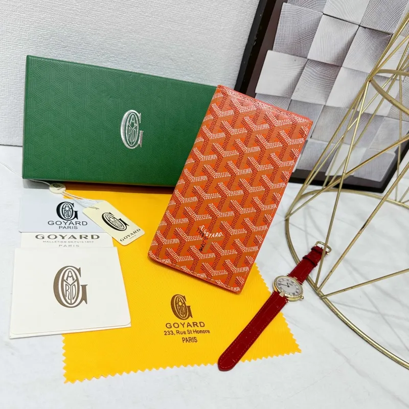 Goyard Orange Long Wallet 708