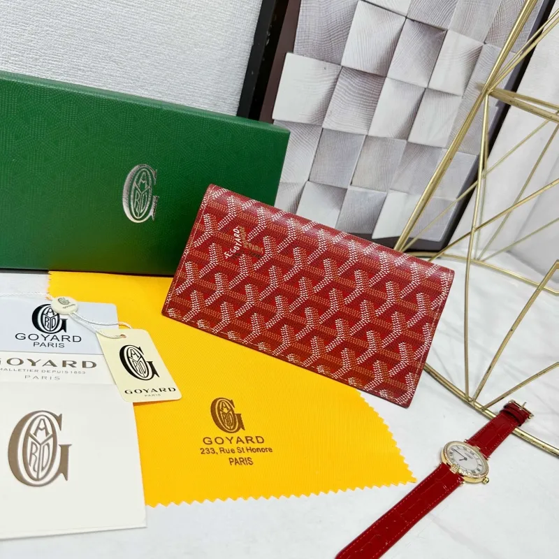 Alternative view of Goyard Red Long Wallet 709