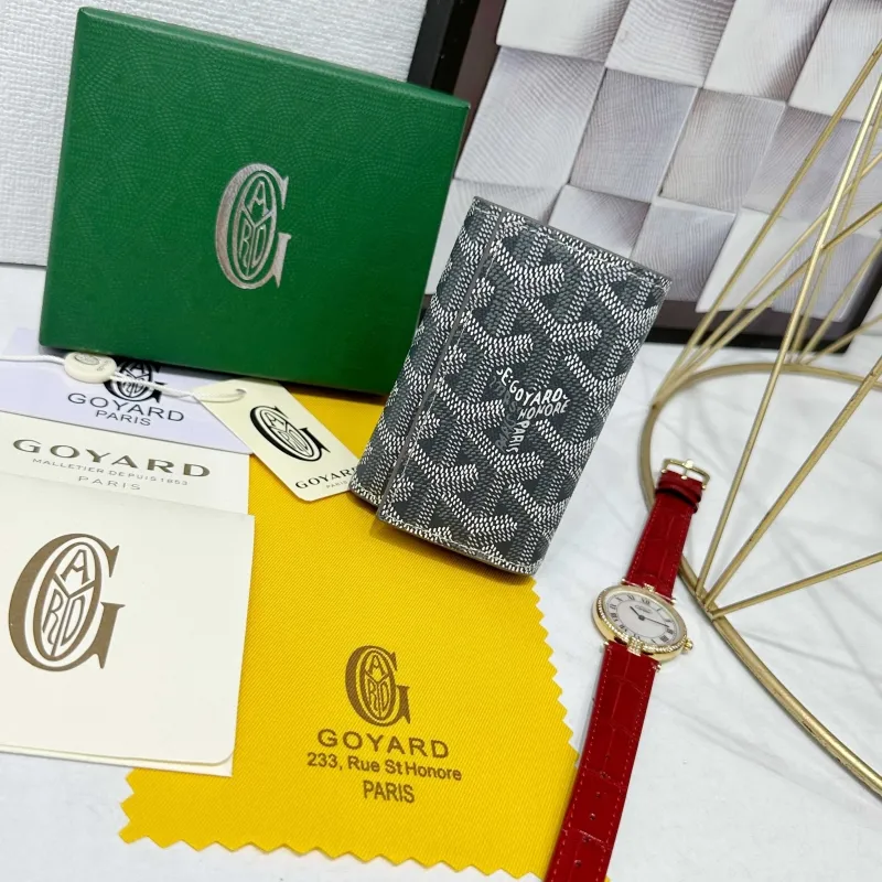 Goyard Gray Key Holder Wallet