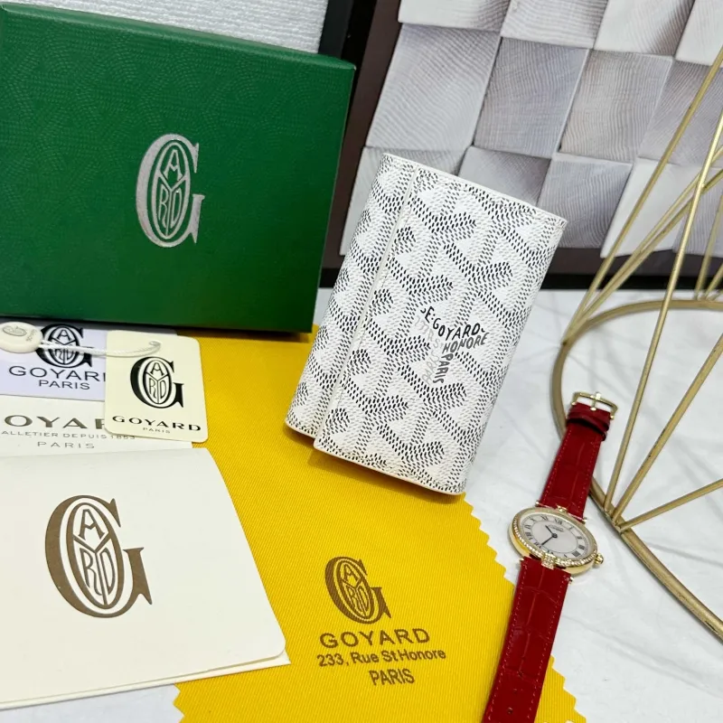 Goyard White Bifold Wallet 712