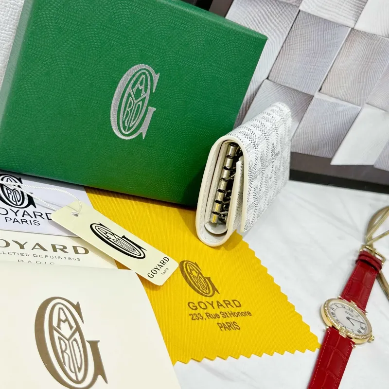 Goyard White Bifold Wallet 712 - Image 3