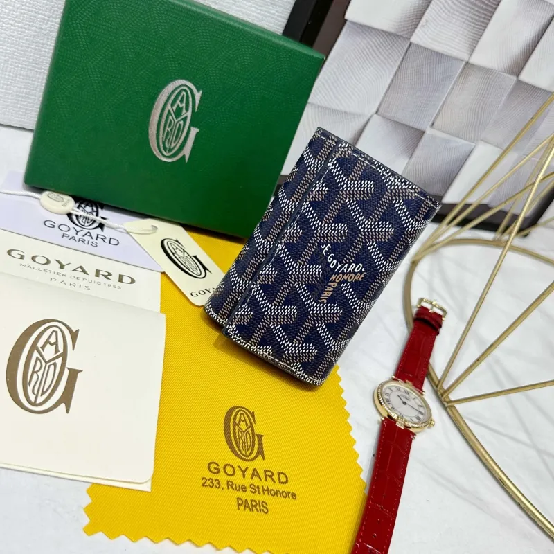 Goyard Navy Key Wallet 714