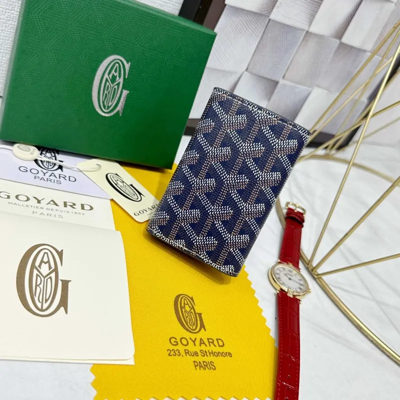 Alternative view of Goyard Navy Key Wallet 714