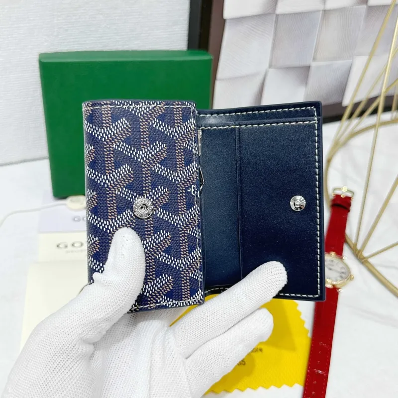 Goyard Navy Key Wallet 714 - Image 4