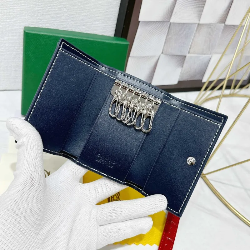 Goyard Navy Key Wallet 714 - Image 5