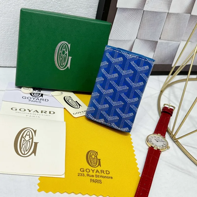 Alternative view of Goyard Blue Key Wallet 715