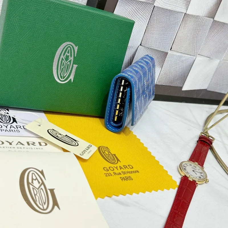 Goyard Blue Key Wallet 715 - Image 3