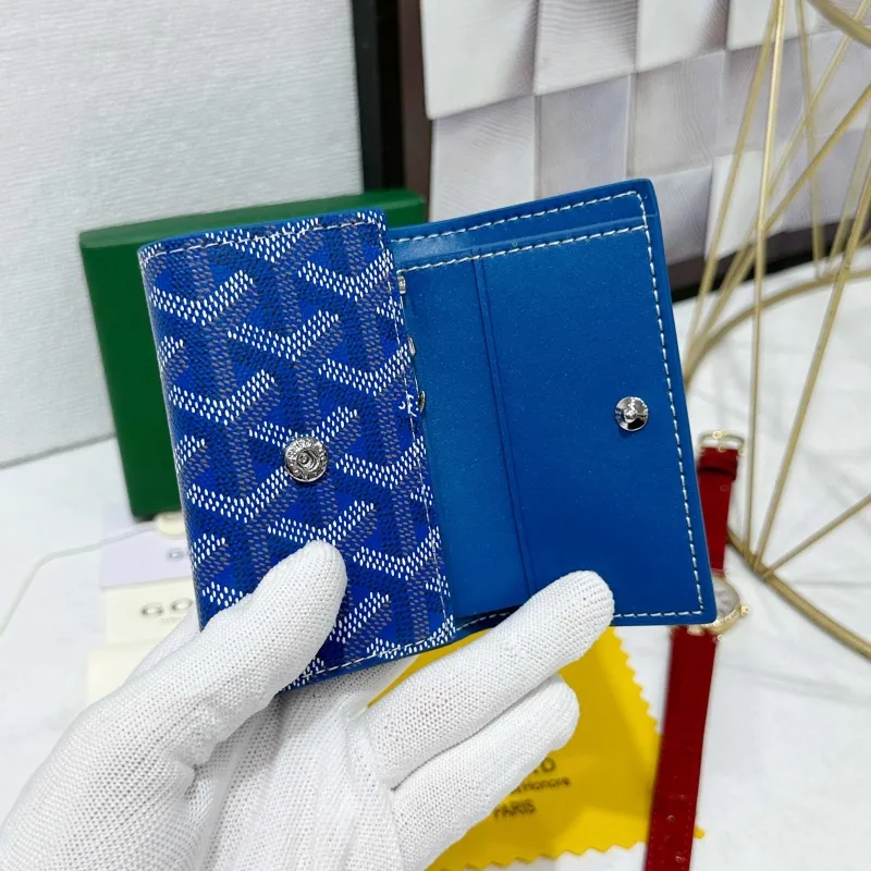 Goyard Blue Key Wallet 715 - Image 4