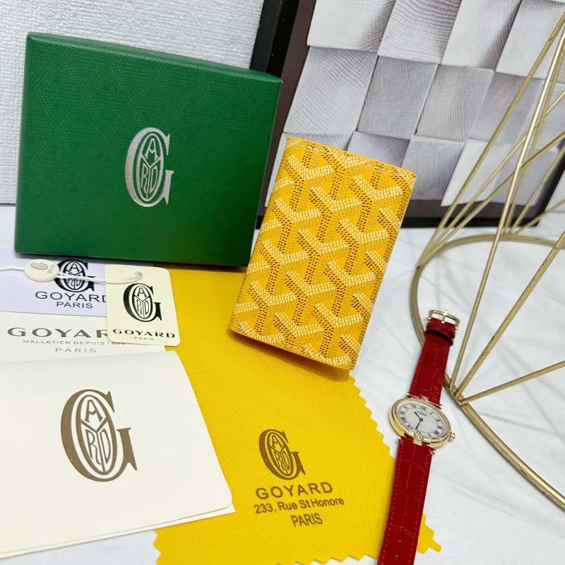 Alternative view of Goyard Yellow Key Wallet 717