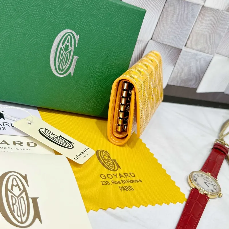 Goyard Yellow Key Wallet 717 - Image 3