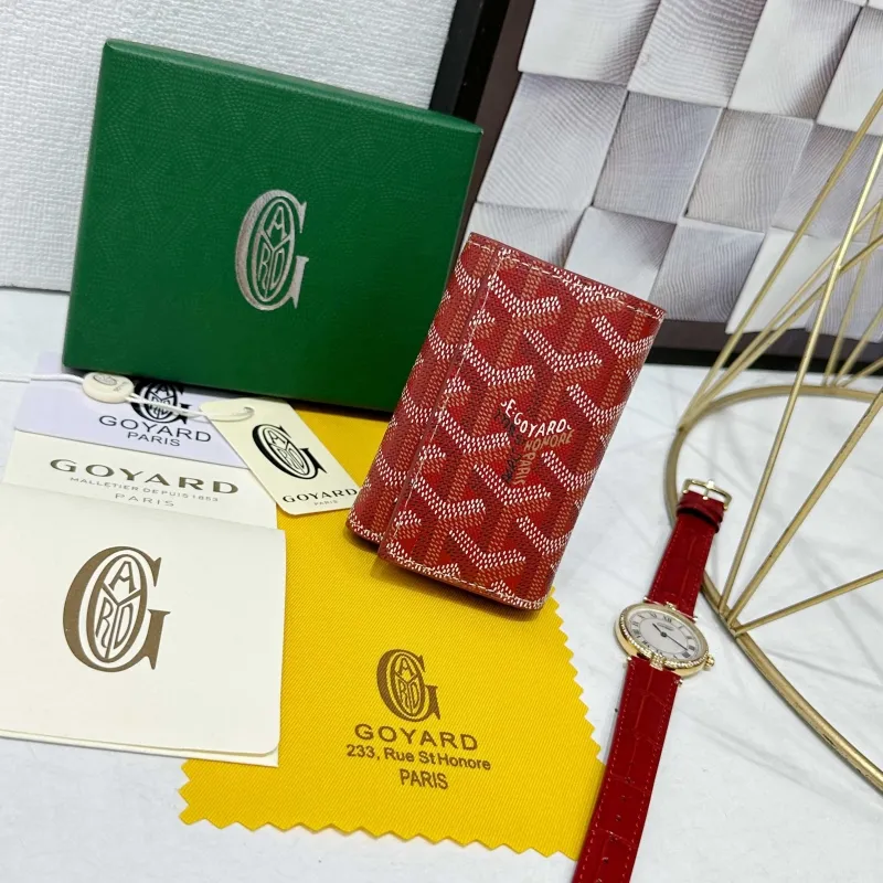 Goyard Red Leather Wallet 720