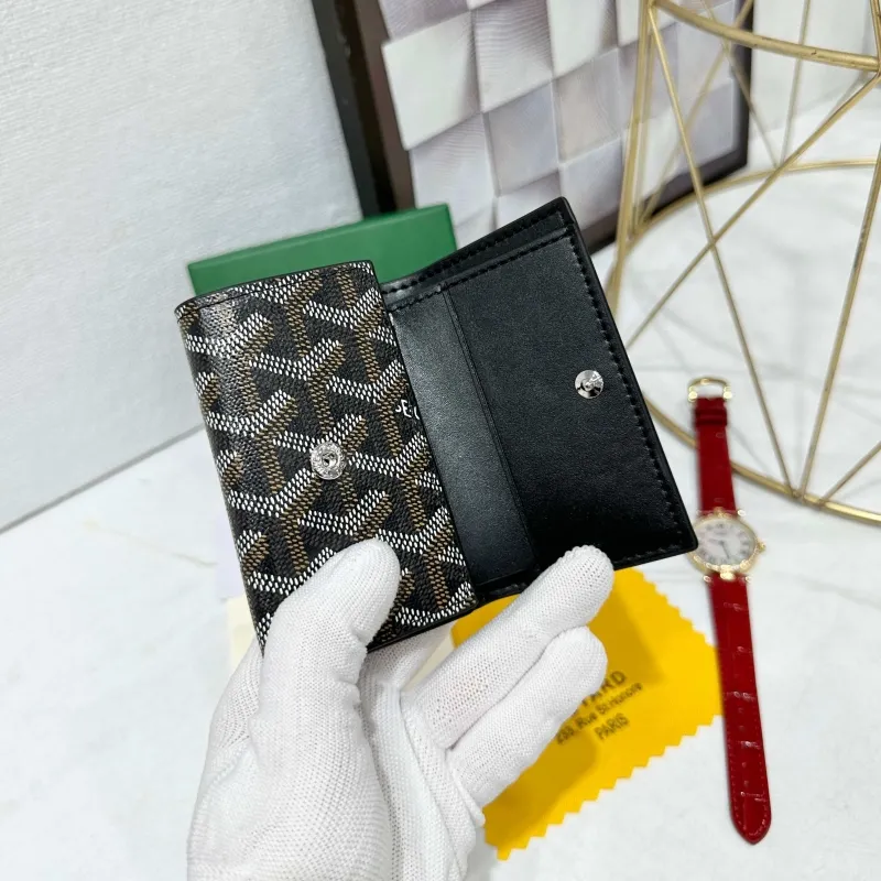 Goyard Black Monogram Card Holder Wallet - Image 4