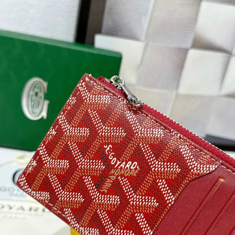 Goyard Red Zip Card Wallet - Image 6