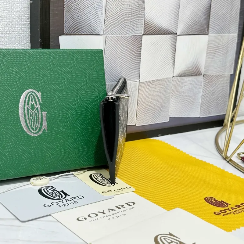 Goyard Black Zip Card Wallet 732 - Image 3