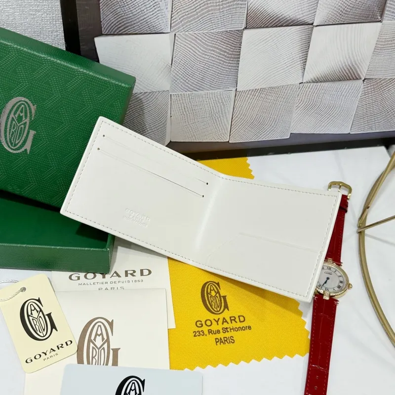 Goyard White Bifold Wallet 734 - Image 4