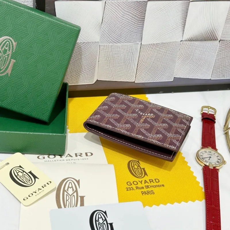 Goyard Burgundy Bifold Wallet 735 - Image 3