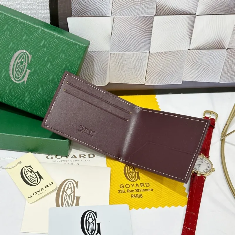 Goyard Burgundy Bifold Wallet 735 - Image 4