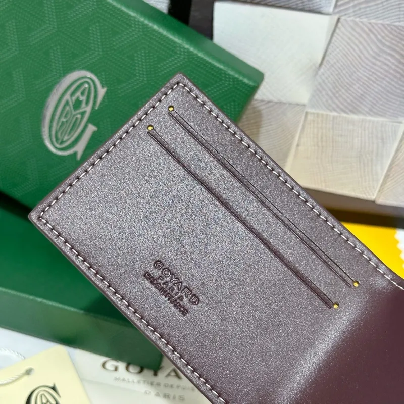 Goyard Burgundy Bifold Wallet 735 - Image 5