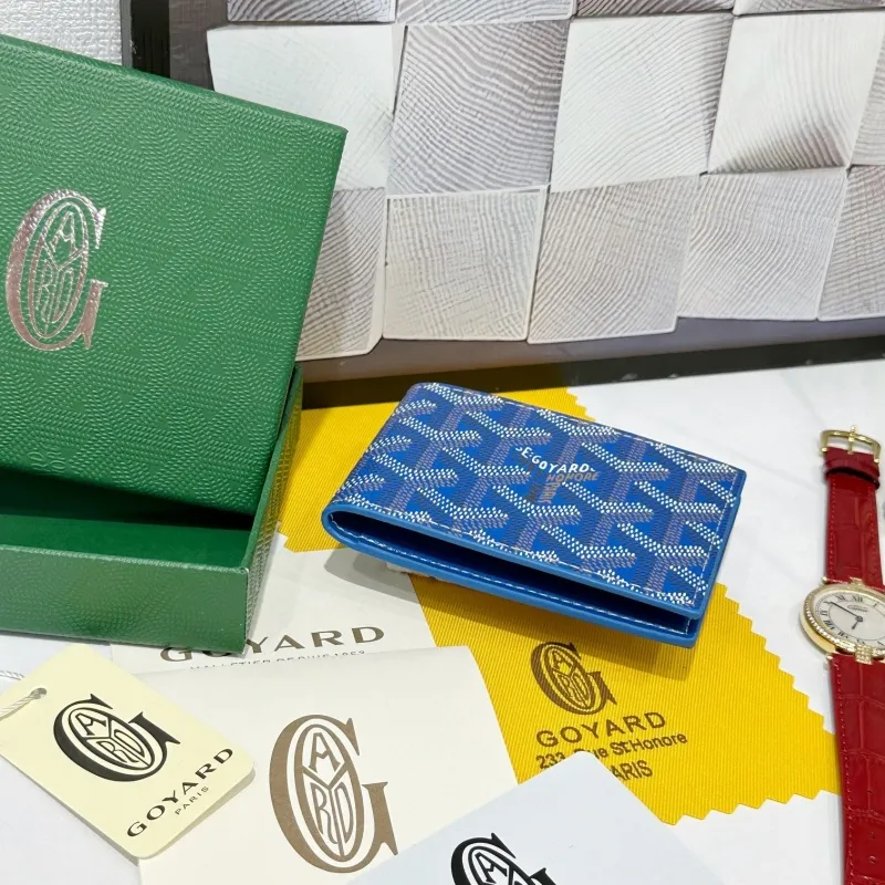 Goyard Blue Bifold Wallet 737 - Image 3