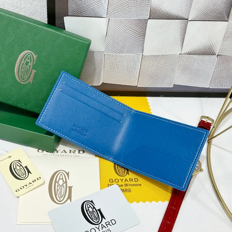 Goyard Blue Bifold Wallet 737 - Image 4