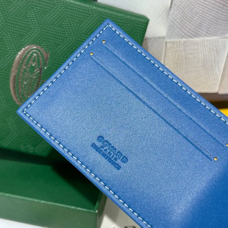 Goyard Blue Bifold Wallet 737 - Image 5