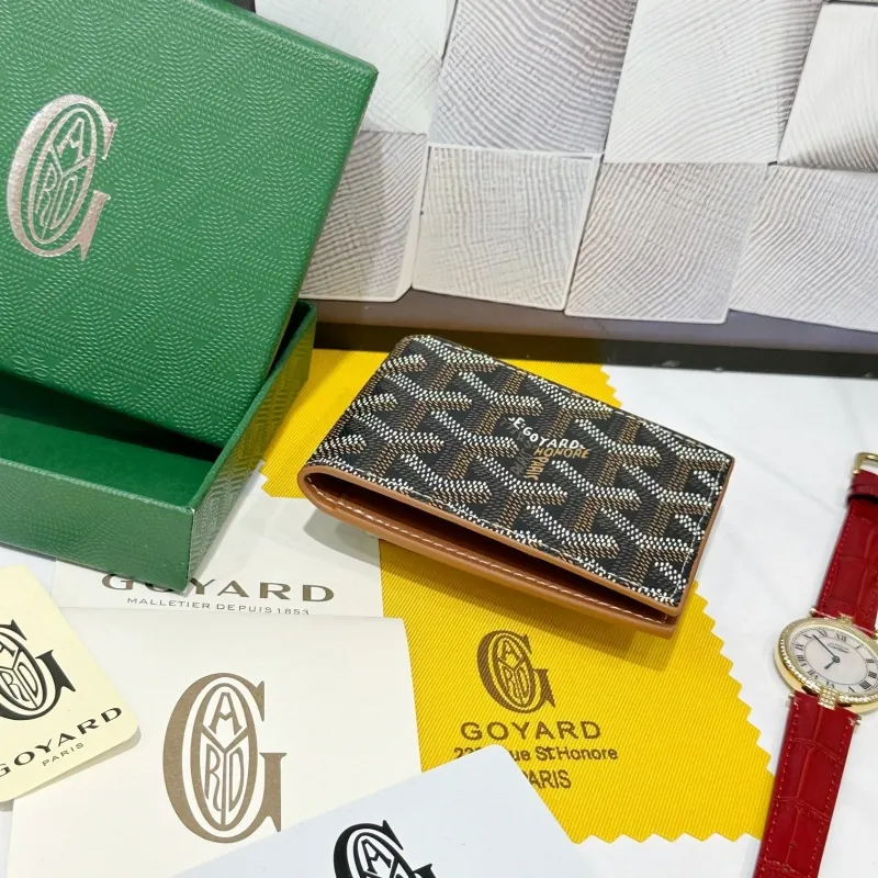 Goyard Black Monogram Bifold Wallet 739 - Image 3