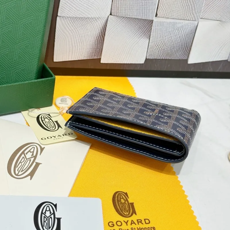 Goyard Navy Blue Bifold Wallet 746 - Image 3