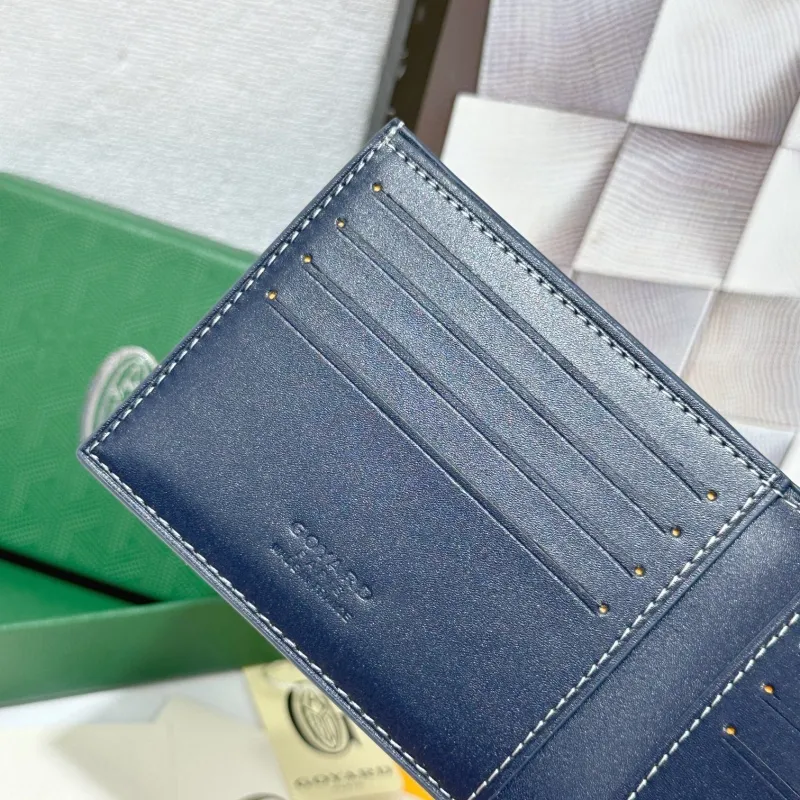 Goyard Navy Blue Bifold Wallet 746 - Image 5
