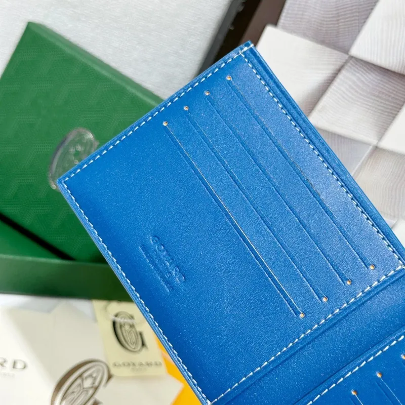 Goyard Blue Bifold Wallet 747 - Image 5