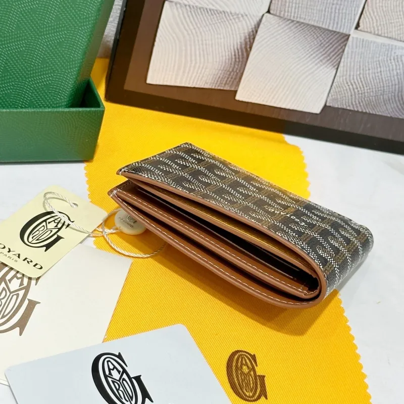 Goyard Bifold Wallet Black Tan Pattern - Image 3