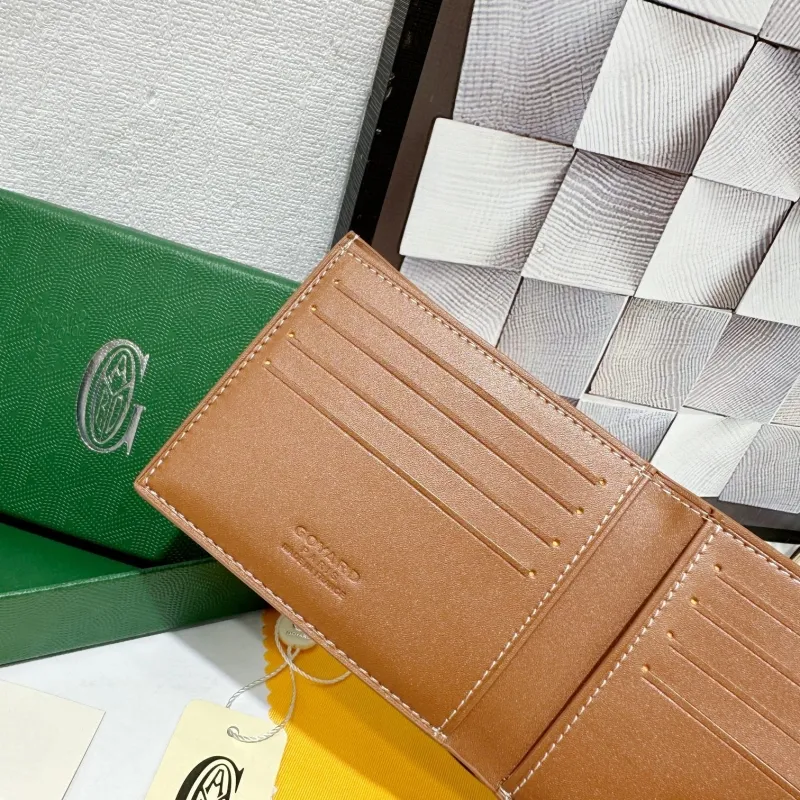 Goyard Bifold Wallet Black Tan Pattern - Image 5