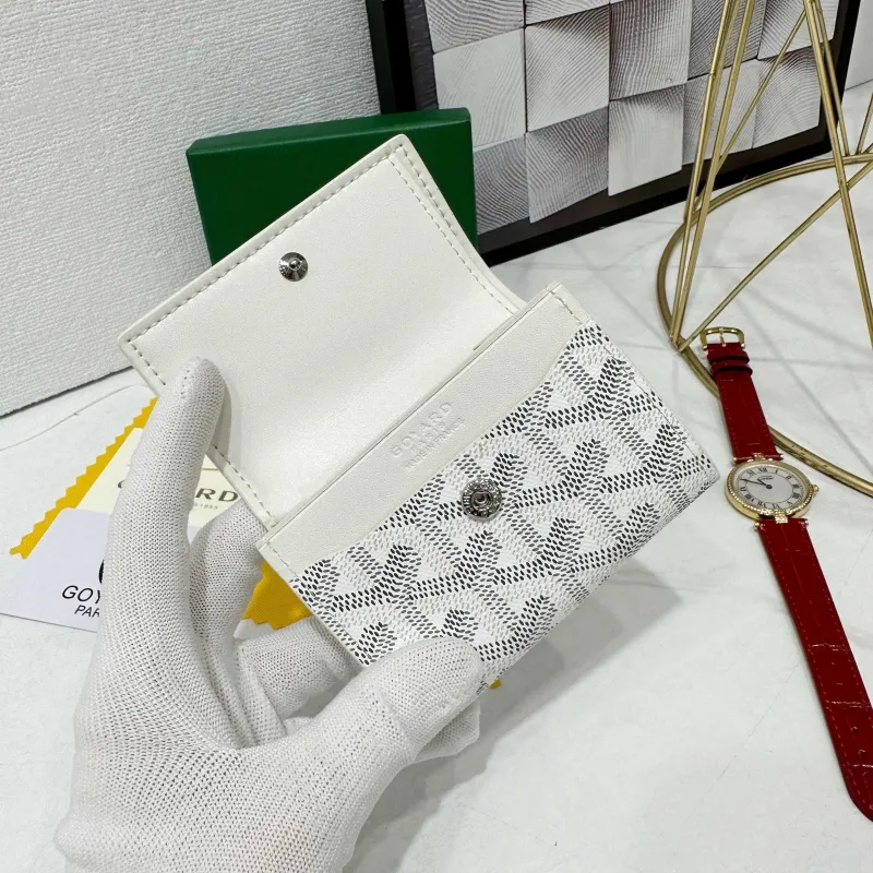 Goyard White Compact Wallet 755 - Image 3