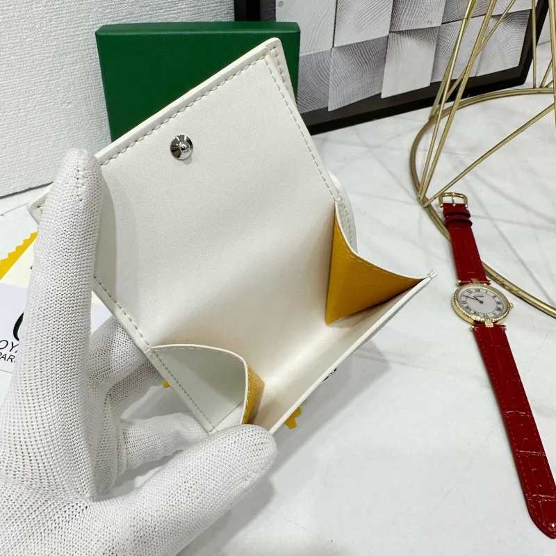 Goyard White Compact Wallet 755 - Image 4