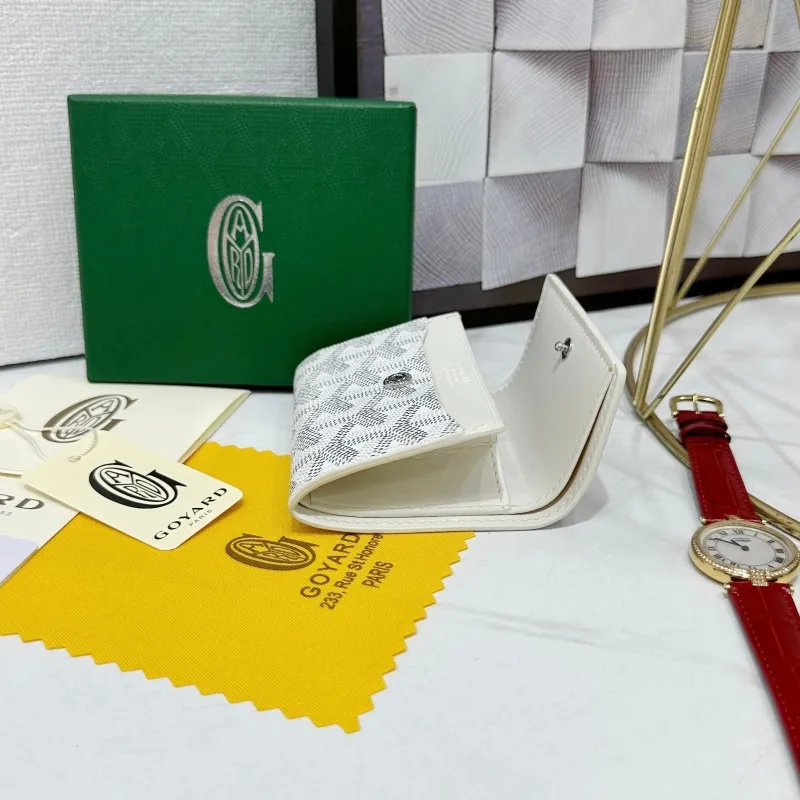 Goyard White Compact Wallet 755 - Image 6