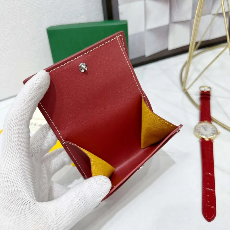 Goyard Red Compact Wallet 763 - Image 4