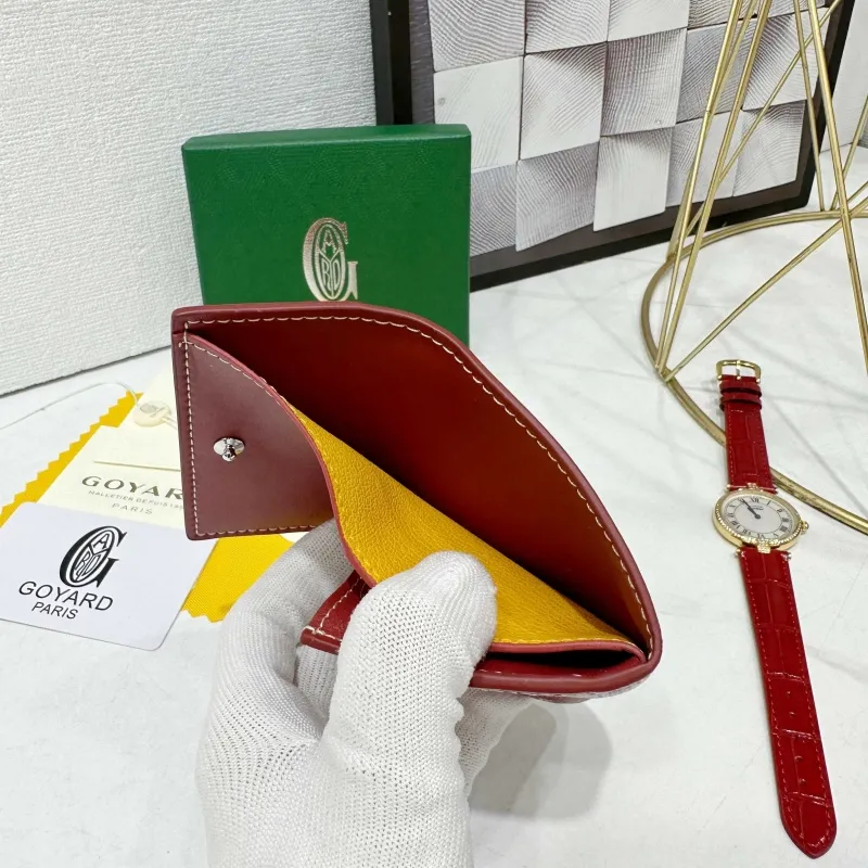 Goyard Red Compact Wallet 763 - Image 5