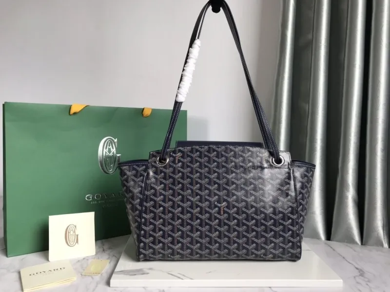 Goyard Navy Rouette Tote Bag - Image 3