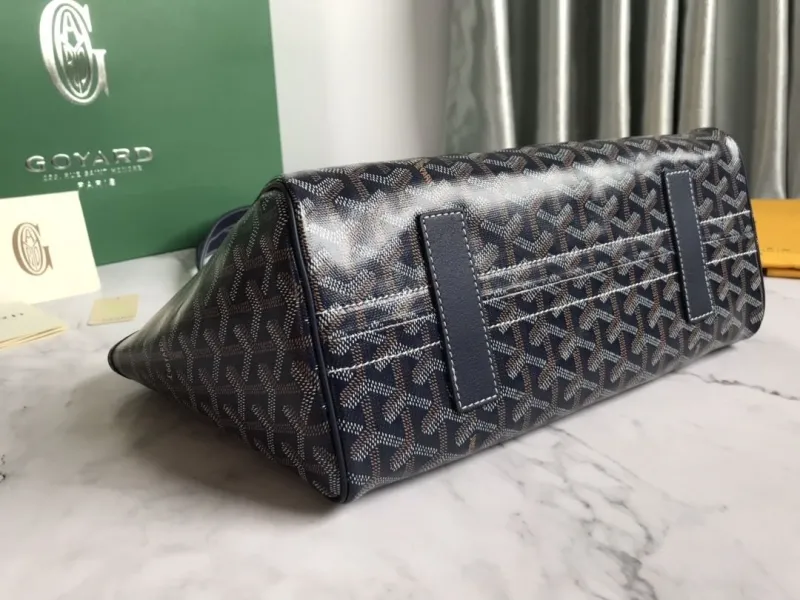 Goyard Navy Rouette Tote Bag - Image 4